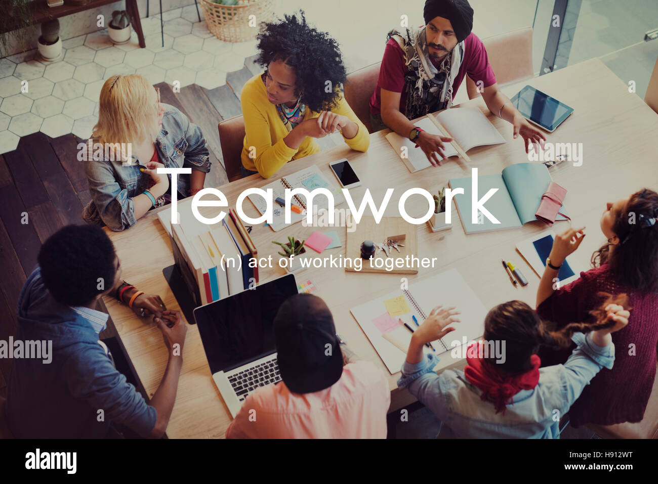 Teamwork Alliance Collaboration Company Team Concept Stock Photo - Alamy