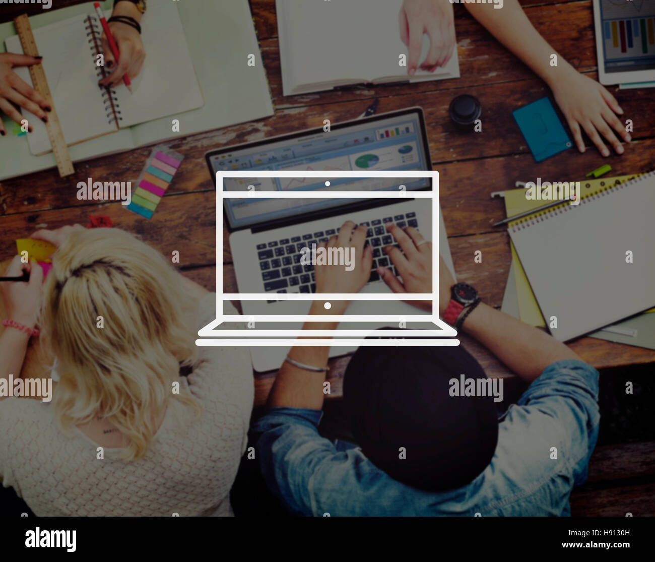 Laptop Computer Technology Digital Device Concept Stock Photo Alamy