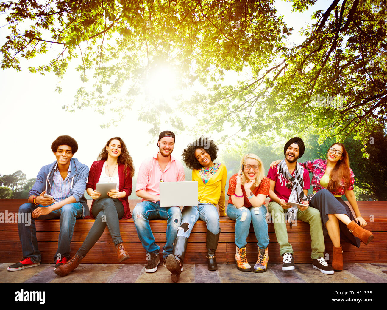Diversity Teenagers Friends Friendship Team Concept Stock Photo - Alamy