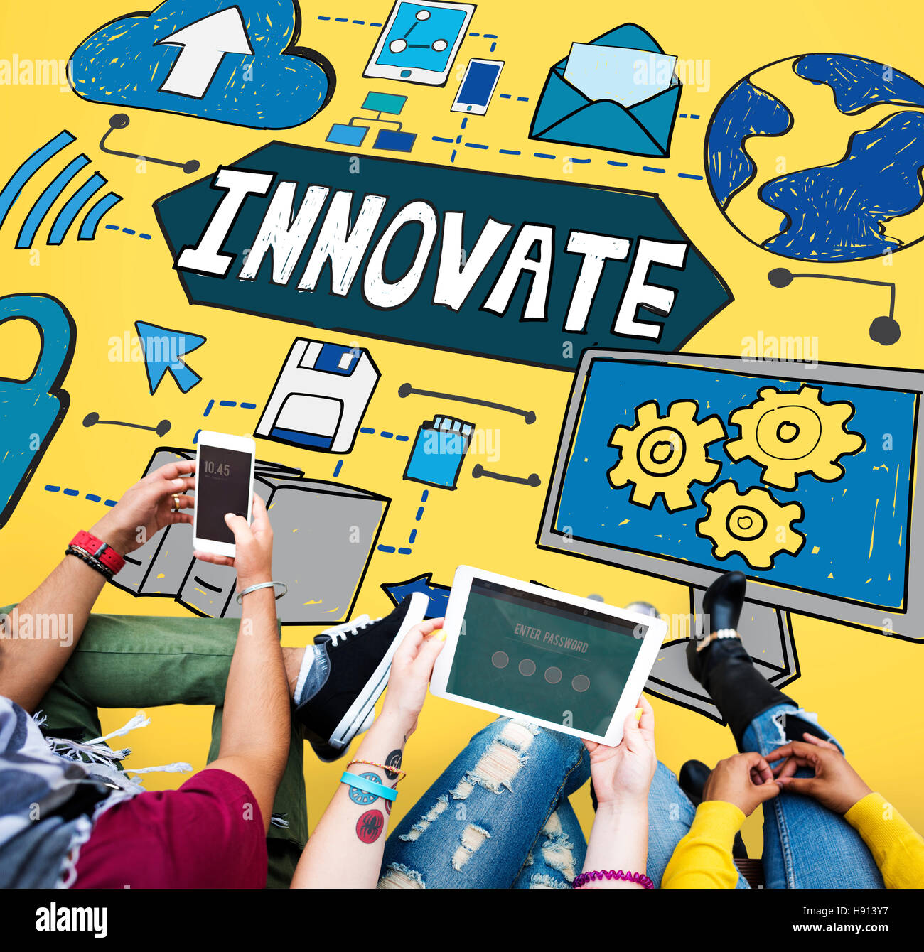 Innovate Innovation Technology Connection Network Concept Stock Photo