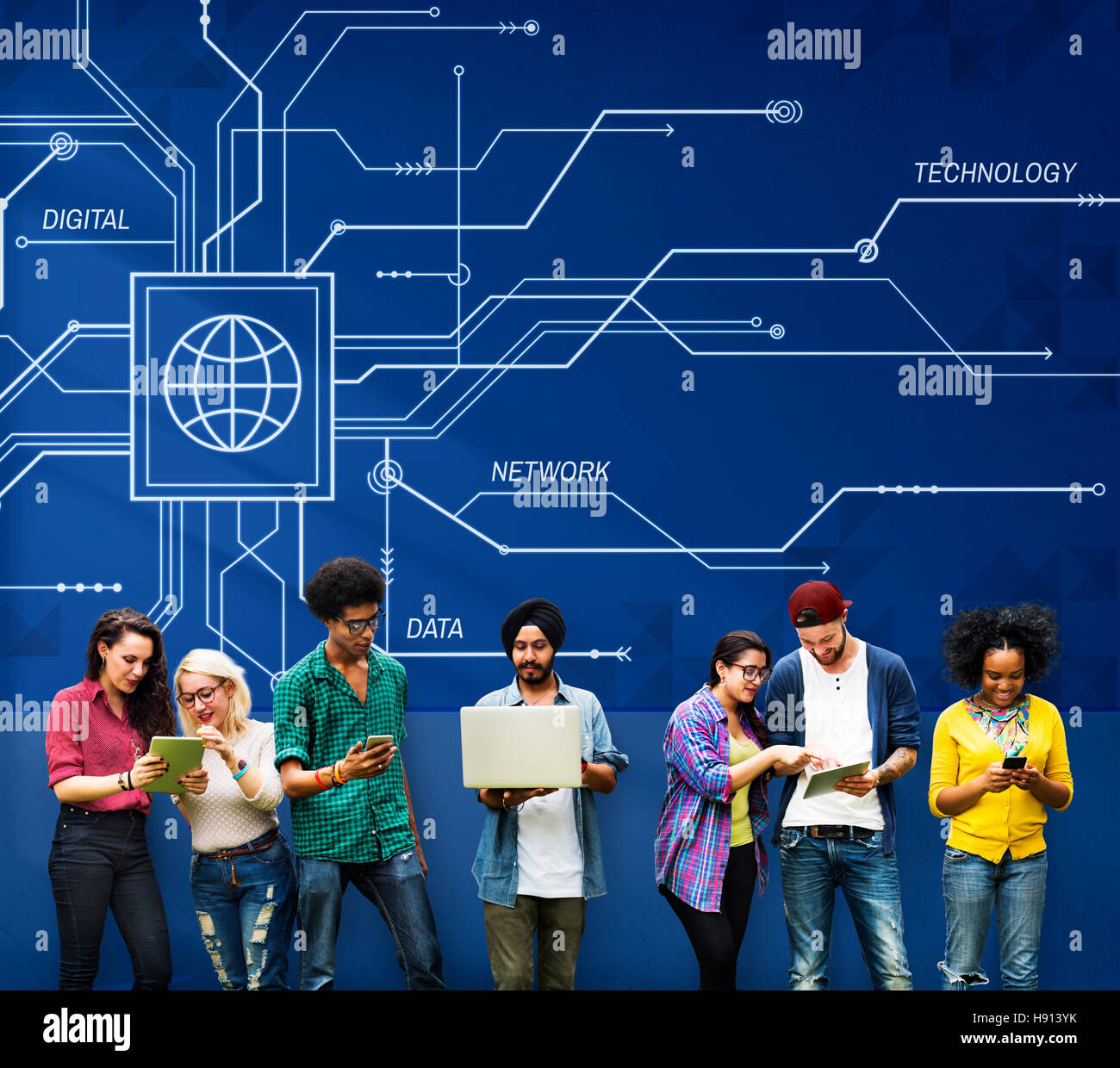 Digital Data Computer Technology Electronic Concept Stock Photo - Alamy