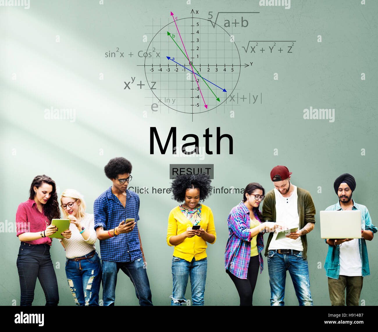 Math Mathematic Education Knowledge School Concept Stock Photo Alamy