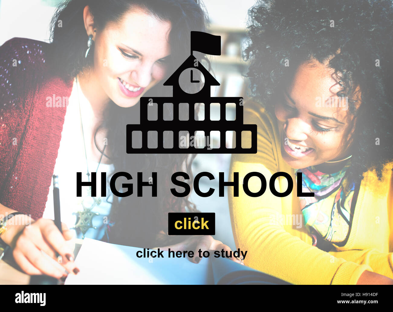 High School Academic Knowledge Student Concept Stock Photo - Alamy