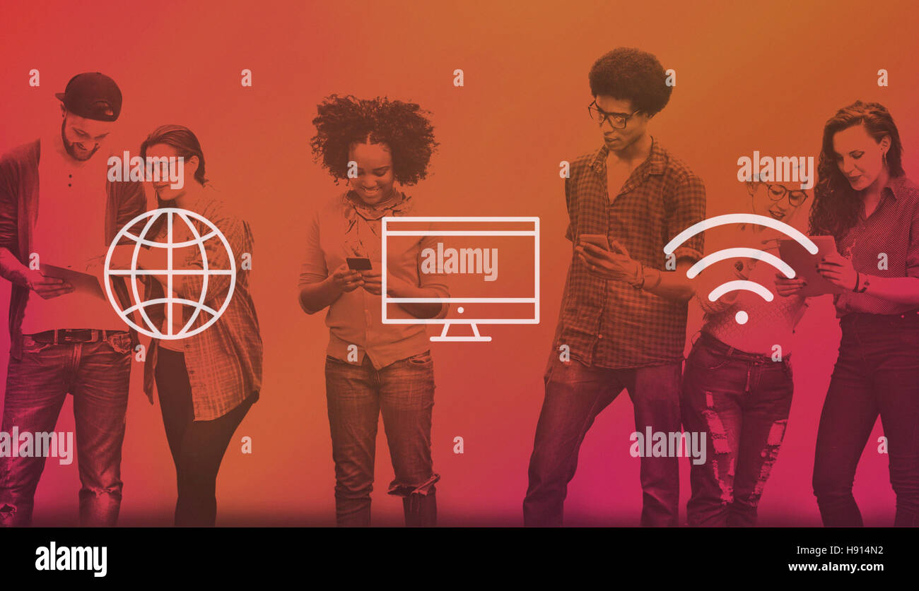 Global Worldwide Digital Modern Connection Concept Stock Photo - Alamy