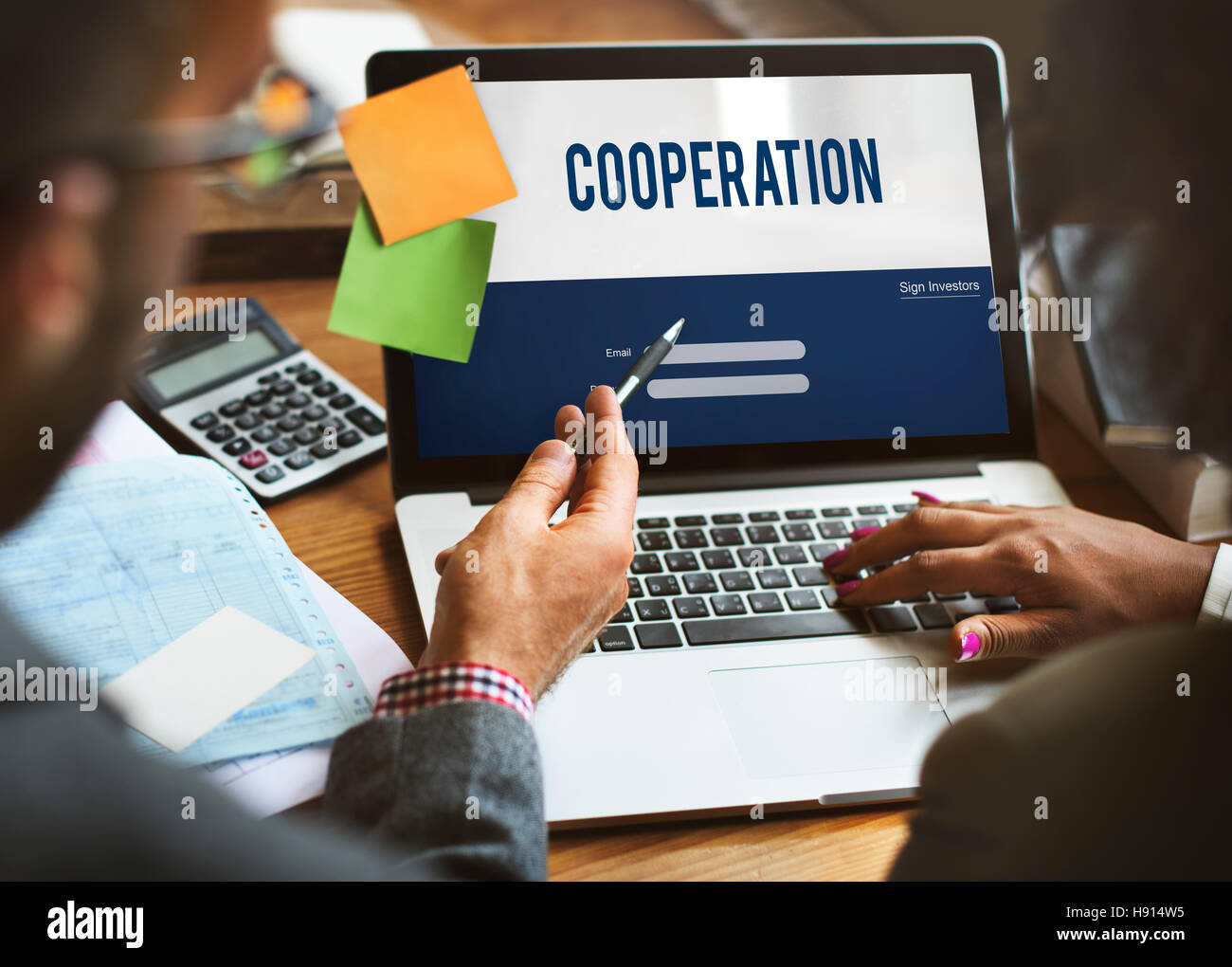 Cooperation Alliance Company Unity Teamwork Concept Stock Photo Alamy