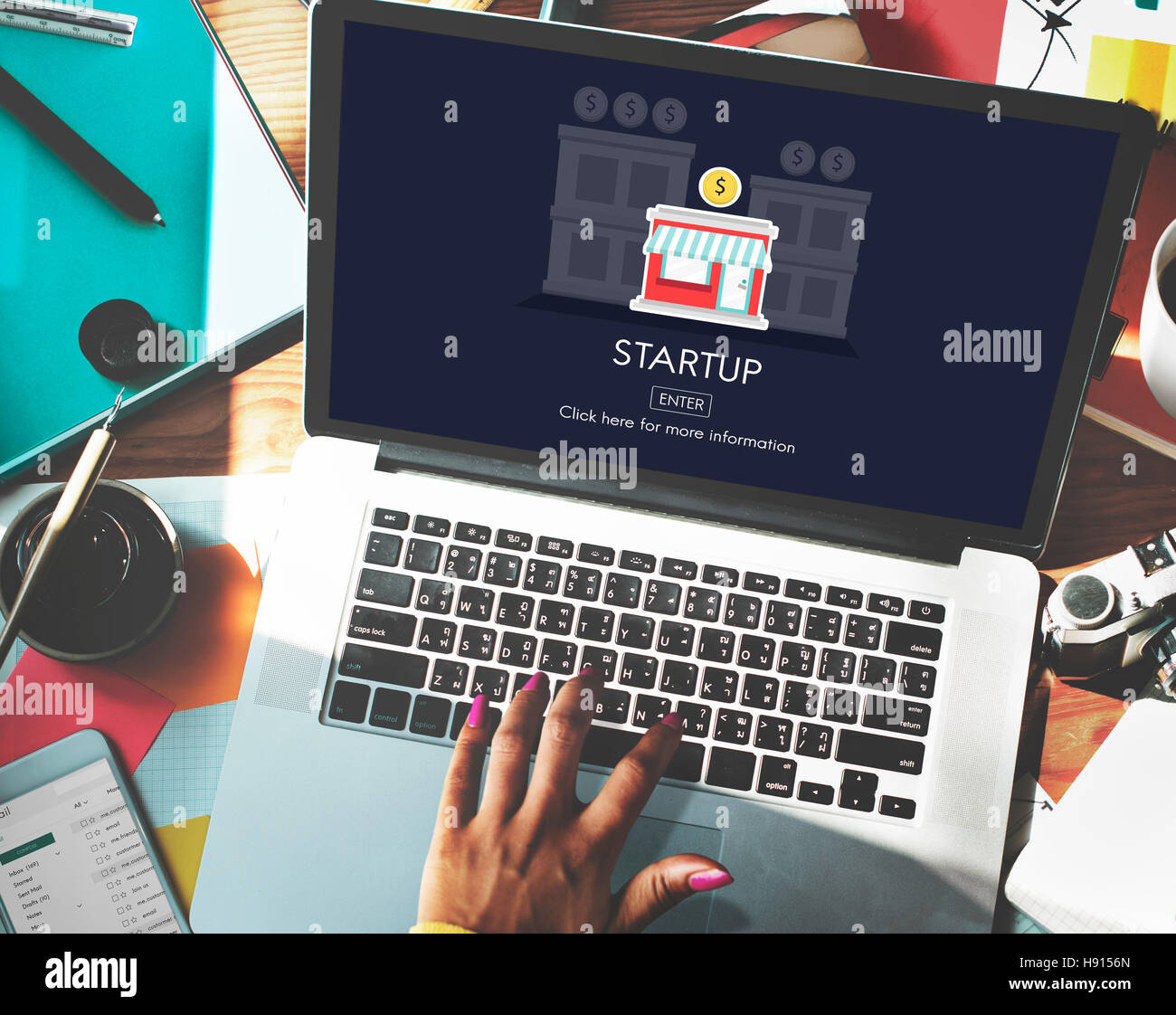 Startup New Business Strategy Invest Concept Stock Photo