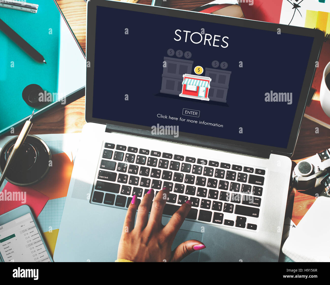 Stores Shops Business Opportunity Investment Concept Stock Photo