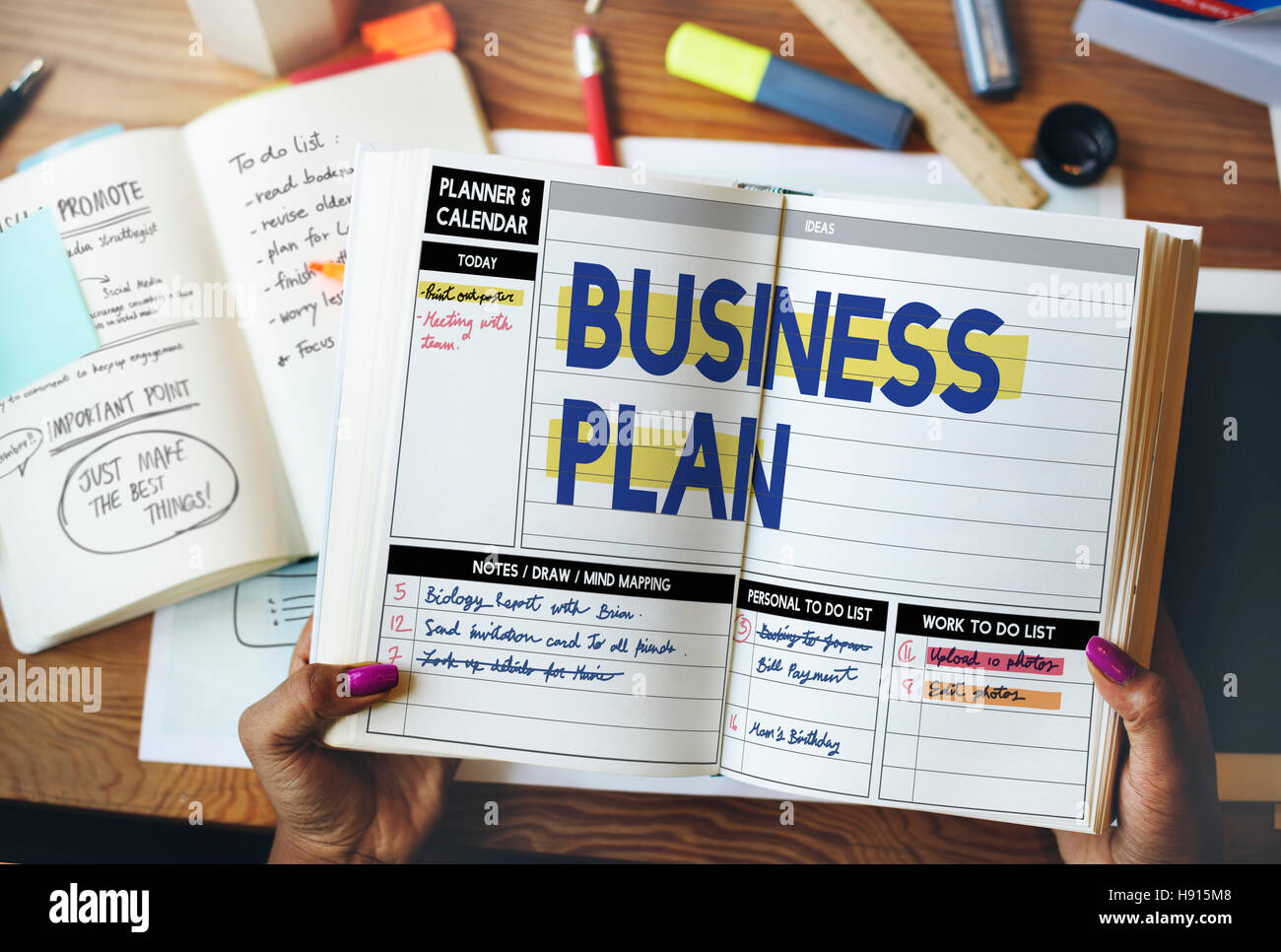 Business Plan Process solution Strategy Concept Stock Photo - Alamy