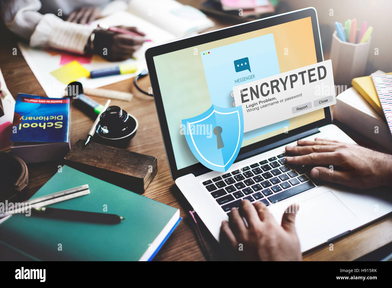 Encrypted Information Data Binary Password Safe Concept Stock Photo