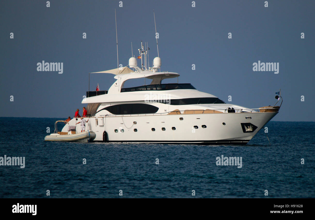 Yacht, Ibiza, Spanien. Stock Photo