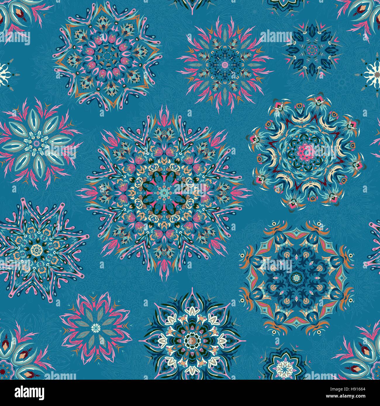 ornate floral seamless texture, endless pattern with flowers looks like ...