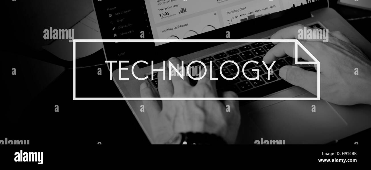 Technology Innovation Share Digital Innovative Concept Stock Photo