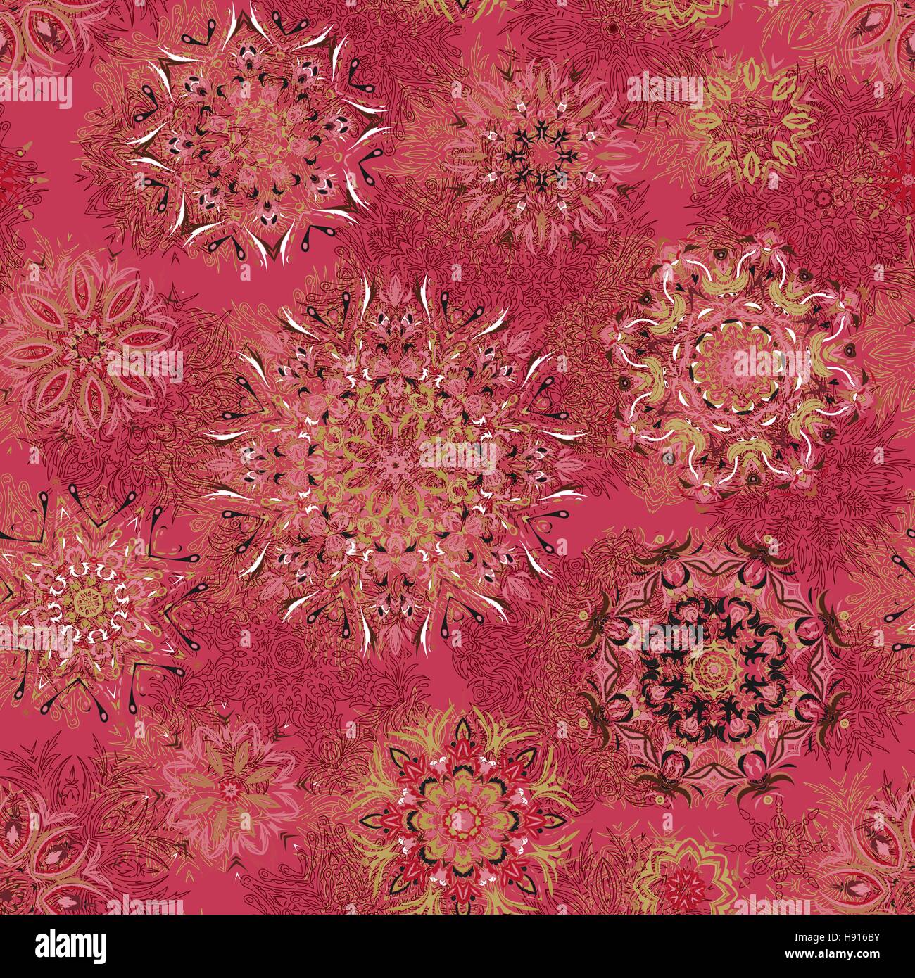 ornate floral seamless texture, endless pattern with flowers looks like ...
