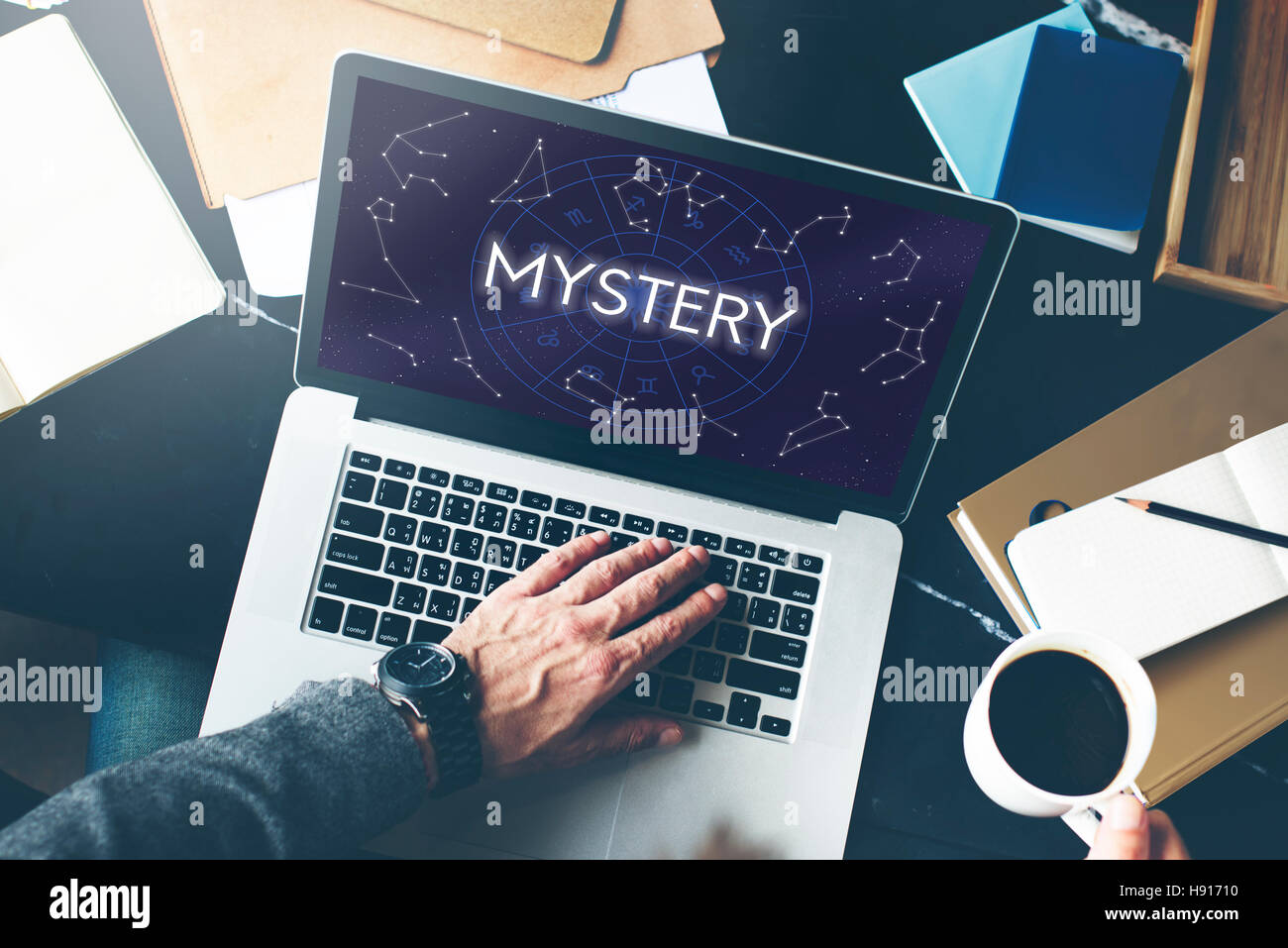 Mystery Planets Horoscpoe Astrology Concept Stock Photo
