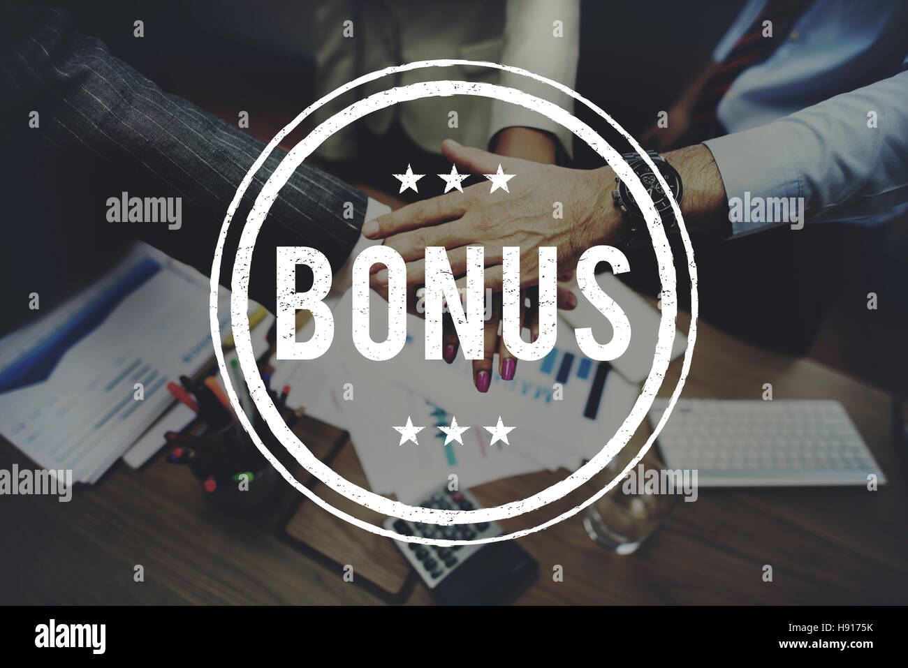 Bonus Prize Profit Incentive Additional Compensation Concept Stock