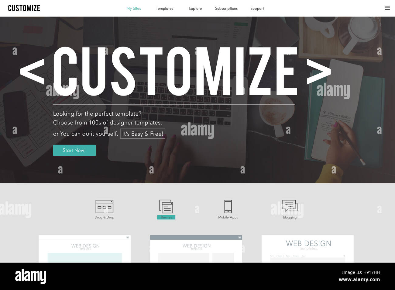 Customize Create Custom Unique Concept Stock Photo