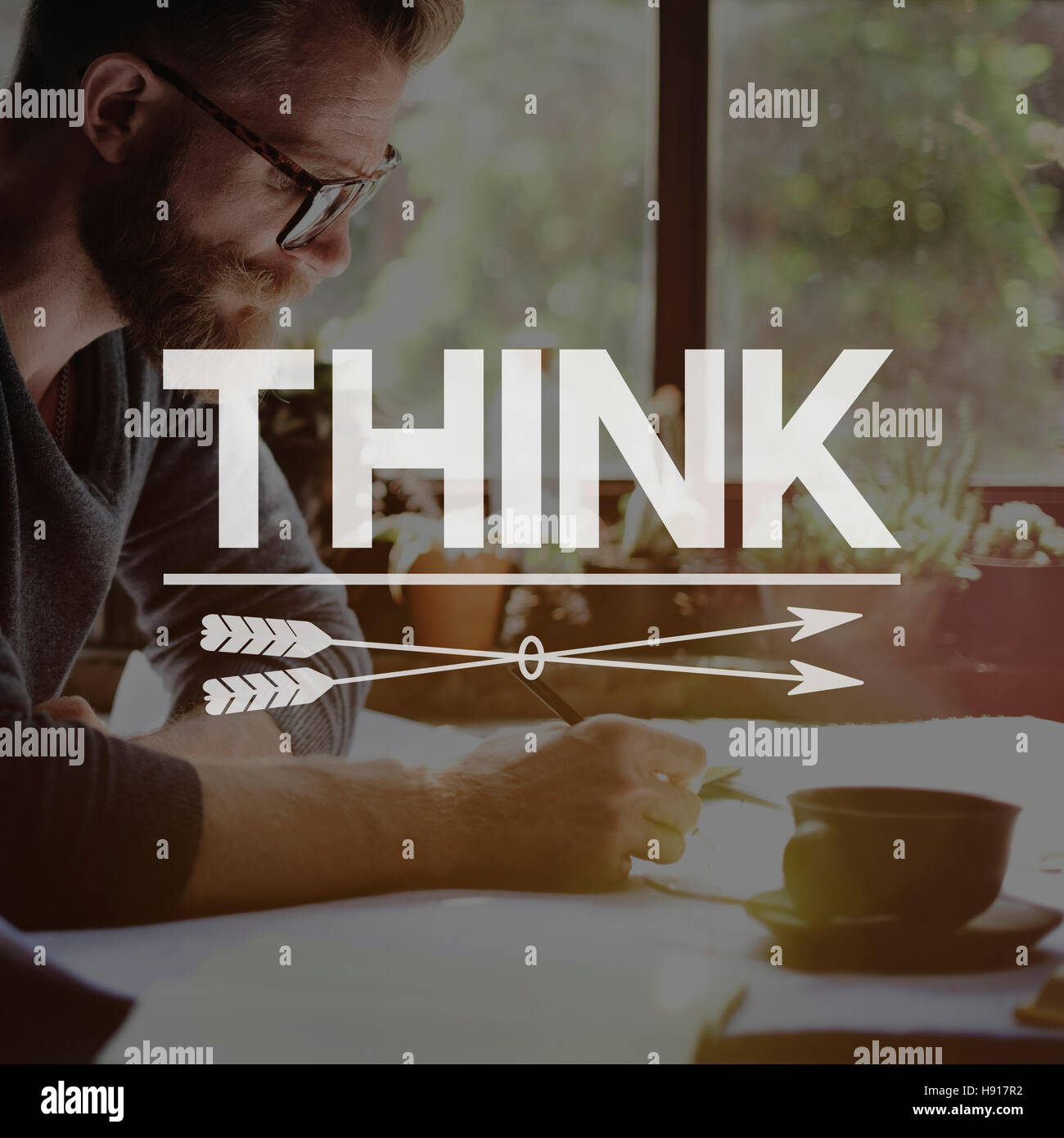 Think Thinking Plan Planning Determination Concept Stock Photo Alamy