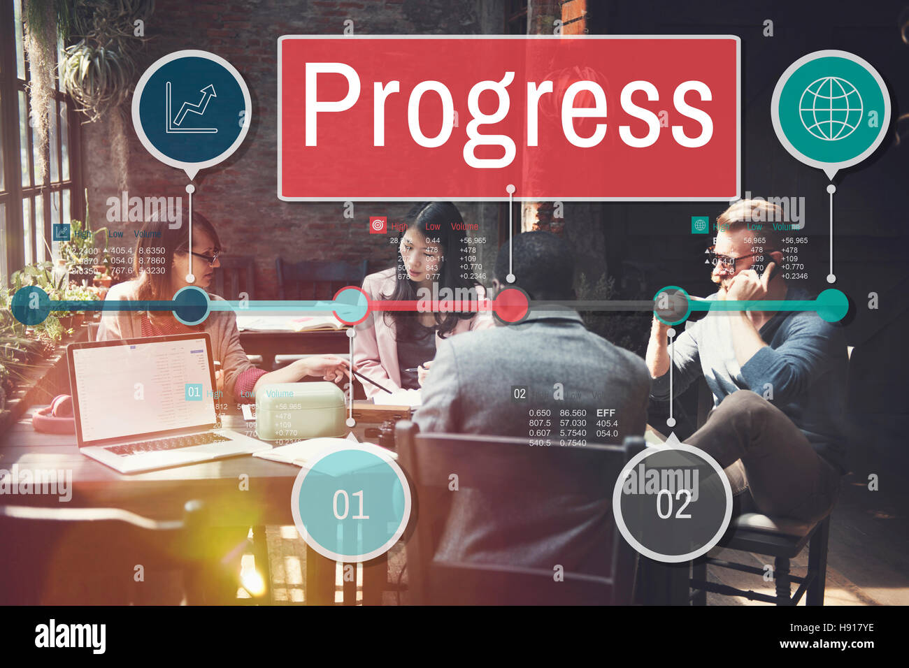 Progress Improvement Investment Mission Develoment Concept Stock Photo