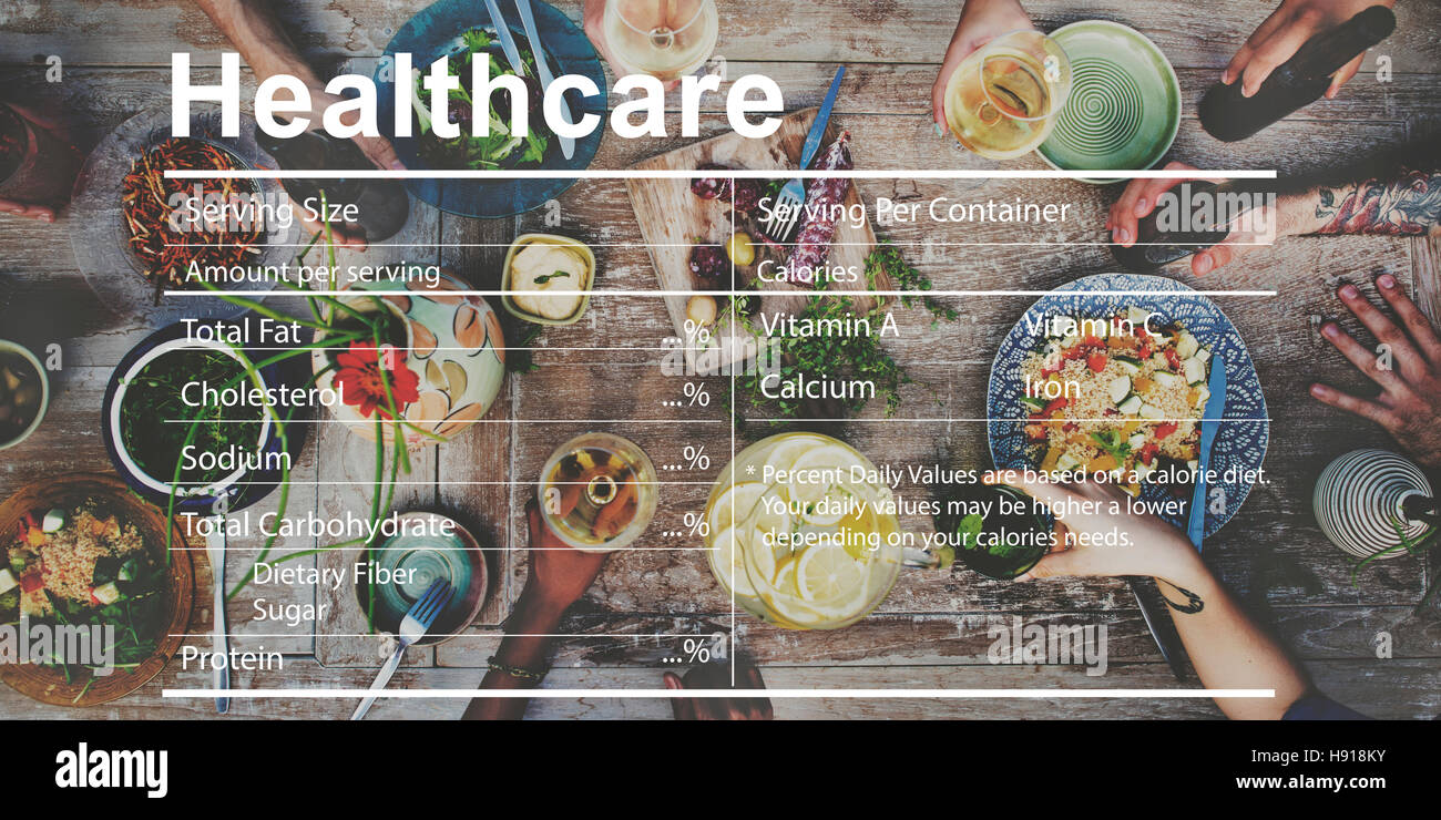 Healthcare Ingredients Welness Welbeing Nutrition Concept Stock Photo