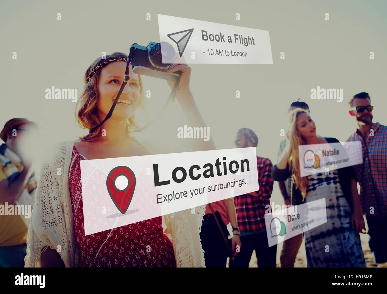 Location Journey Travel Destination Concept Stock Photo - Alamy