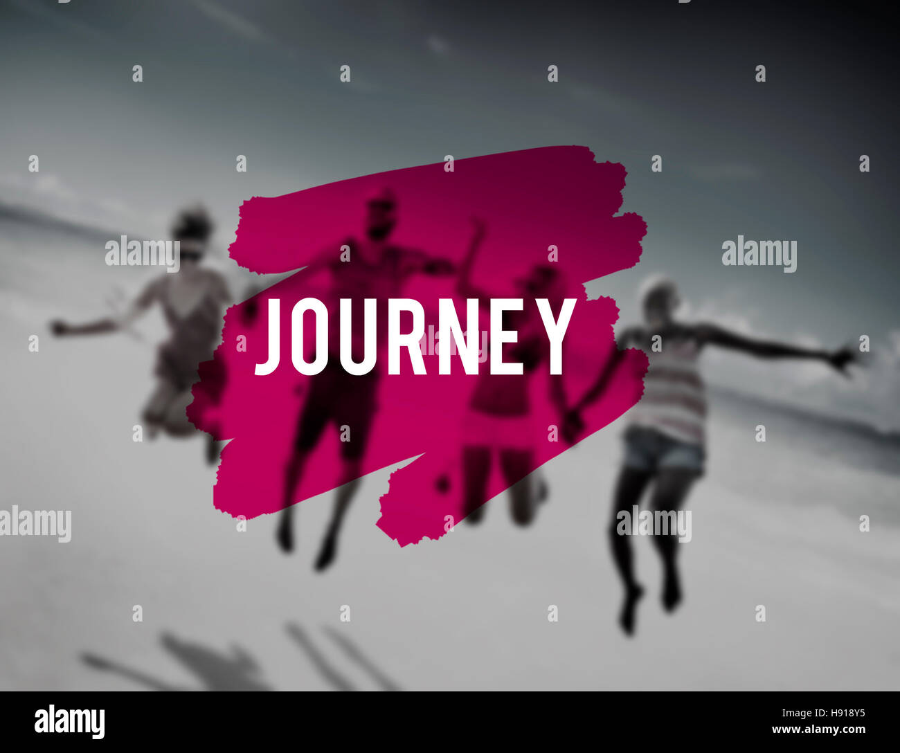 Journey Travel Destination Exploration Goals Concept Stock Photo - Alamy