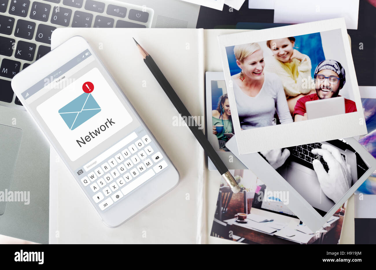 Online Message Social Network Concept Stock Photo Alamy