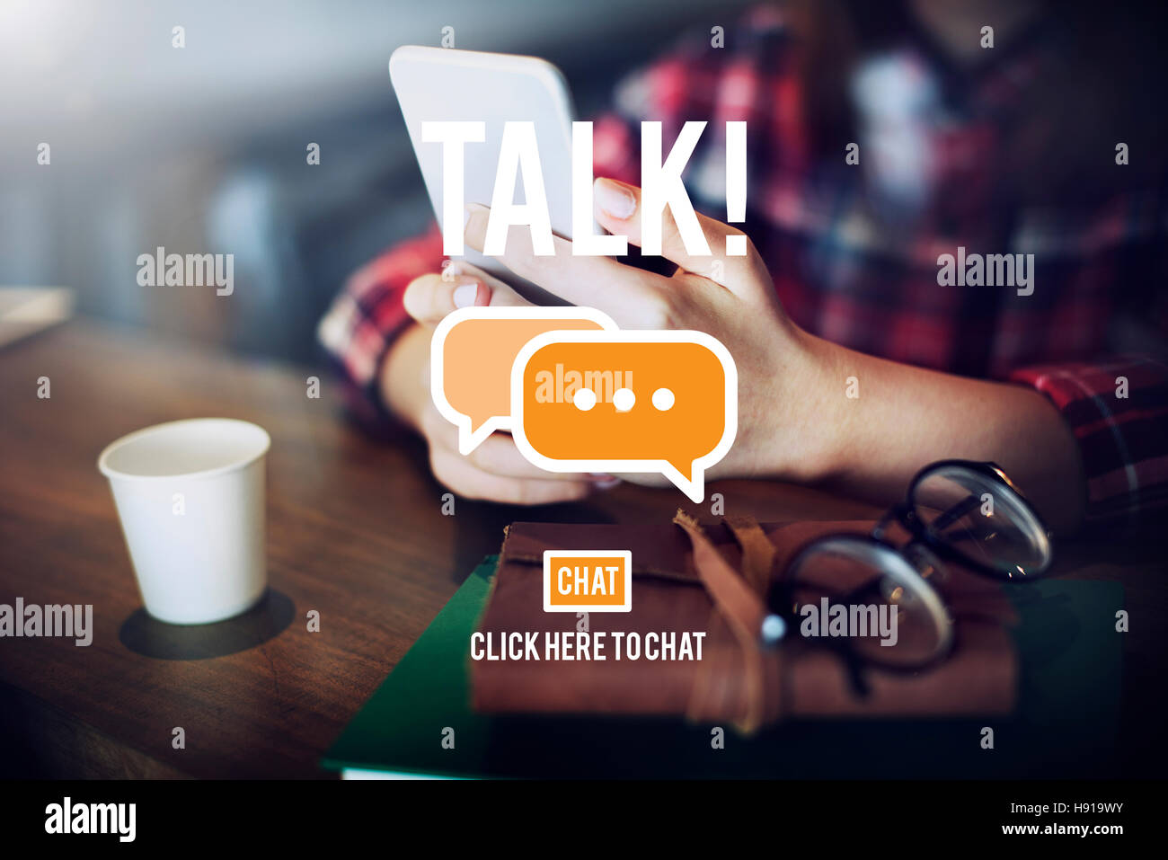 Talking Talk Communication Conversation Concept Stock Photo Alamy