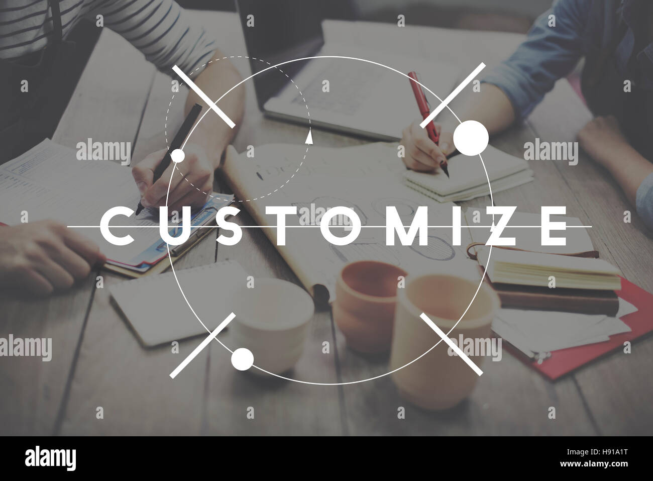 Customize Adjust Change Adapting Customization Concept Stock Photo