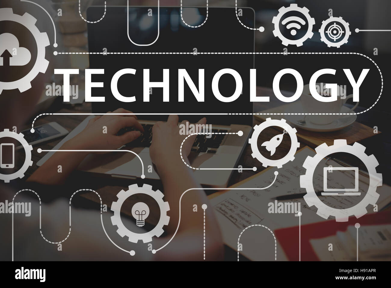 Technology Connecting Cloud Network Concept Stock Photo - Alamy