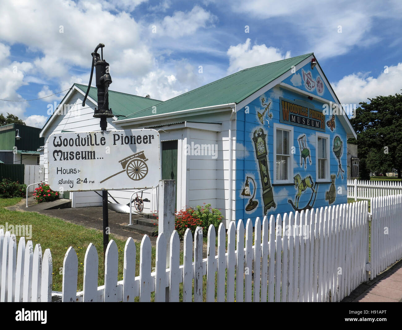 Woodville Pioneer Museum at Woodville, North Island, New Zealand Stock
