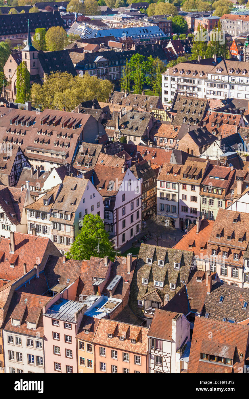 Frankreich, Elsass, Straßburg, Altstadt, Blick vom Münster Stock Photo
