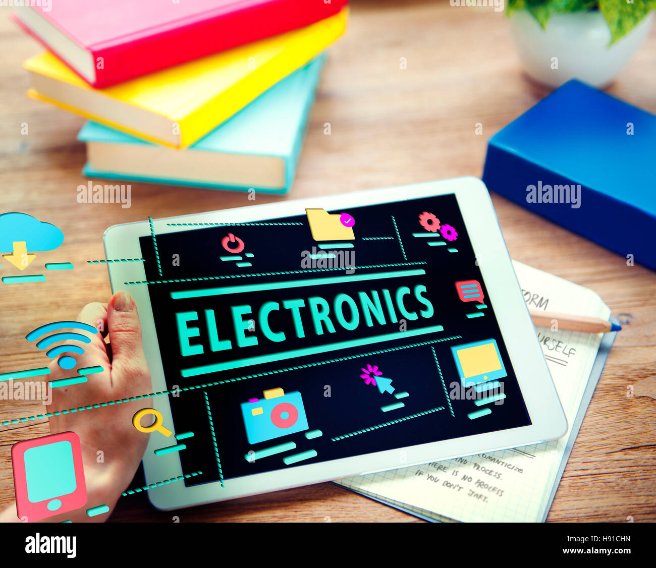 Internet High-Tech Digital Icon Graphic Concept Stock Photo - Alamy