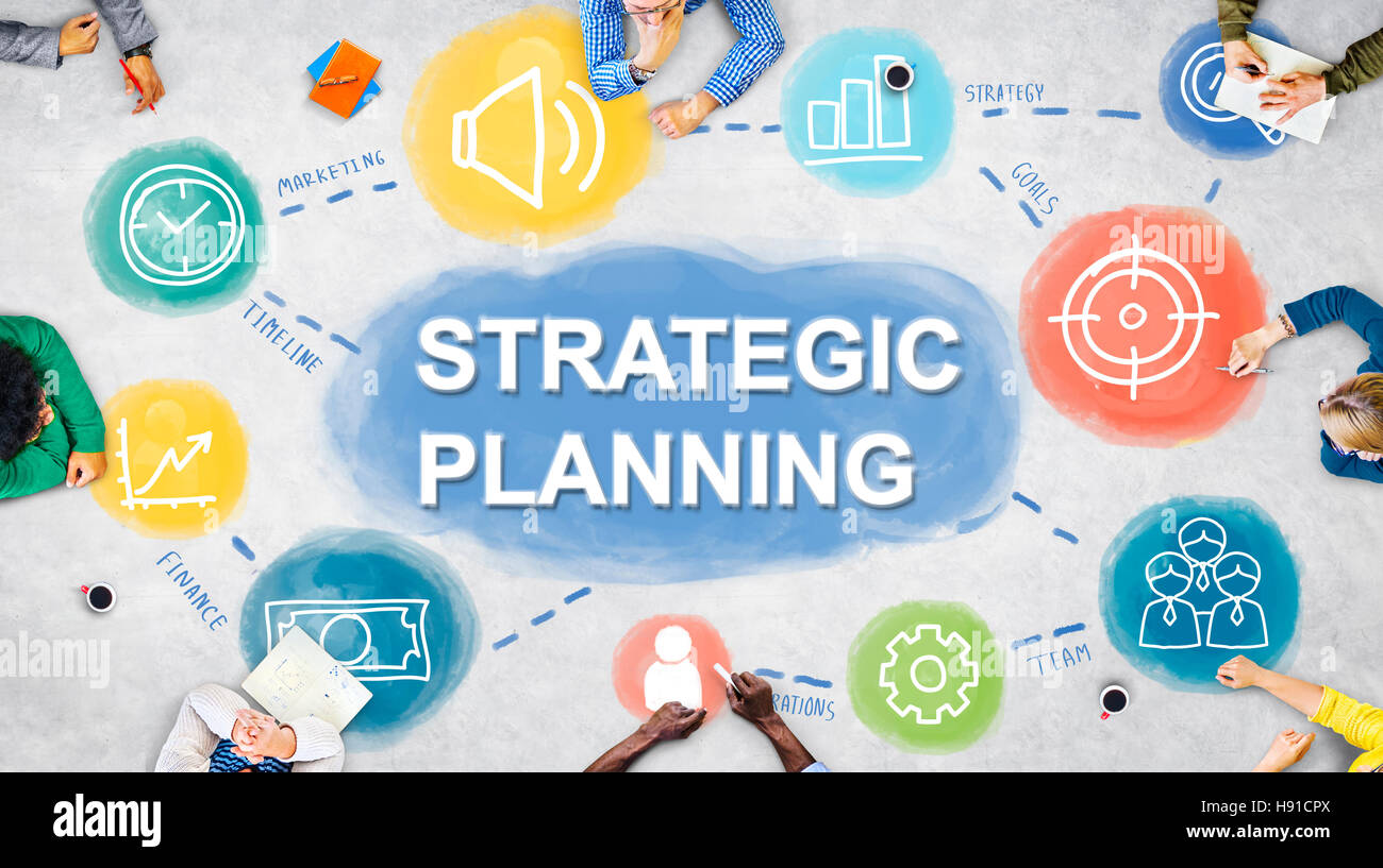 Strategy Planning Target Process Business Concept Stock Photo Alamy