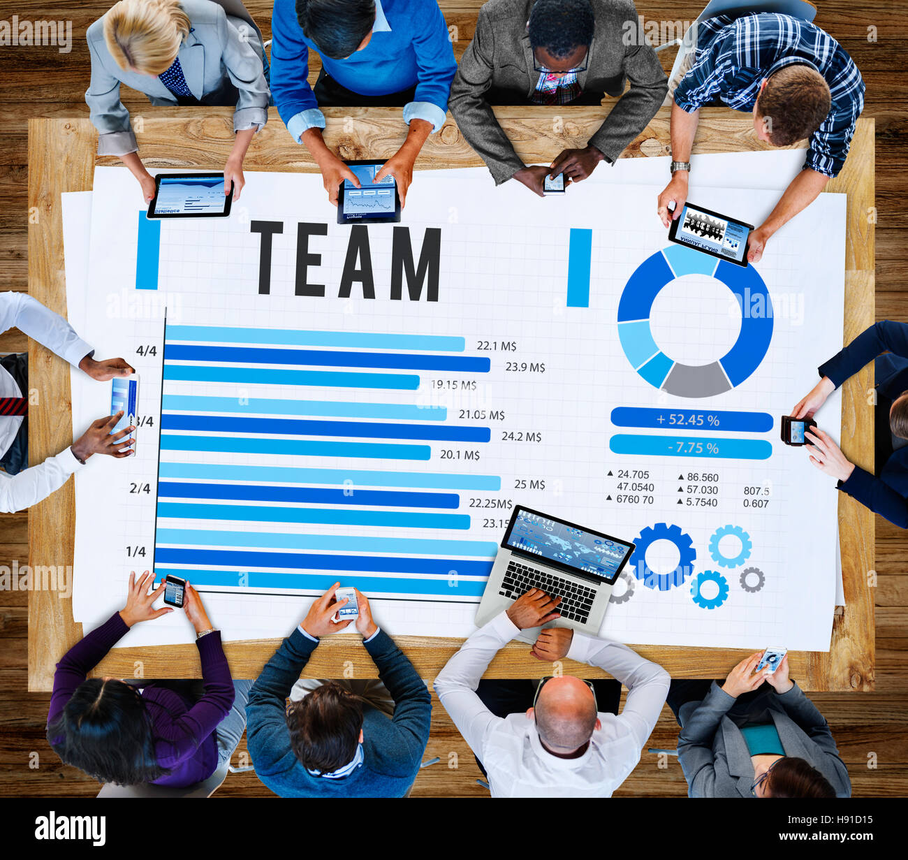 Team Corporate Teamwork Collaboration Assistance Concept Stock Photo ...
