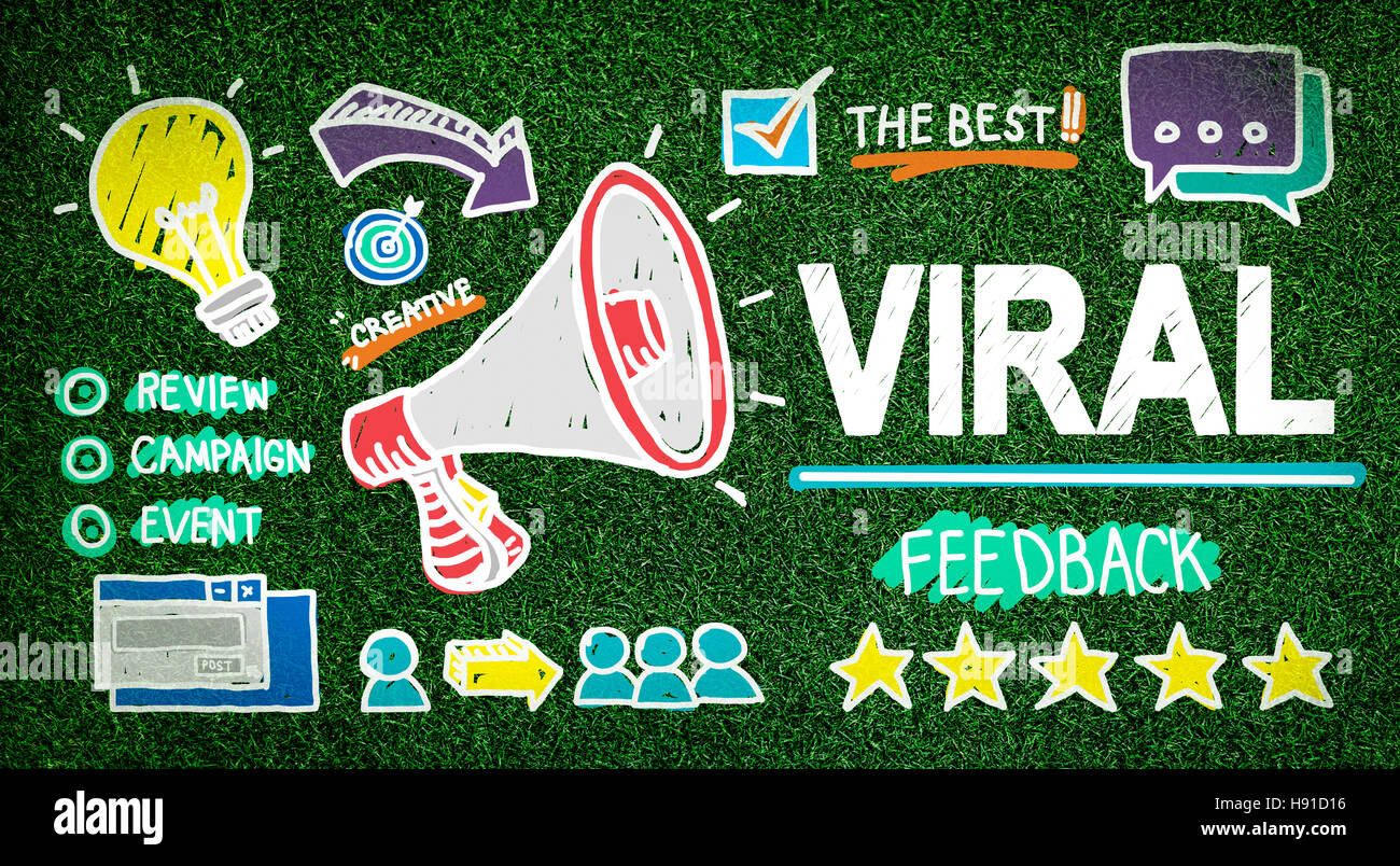Viral Marketing Spread Review Event Feedback Concept Stock Photo Alamy