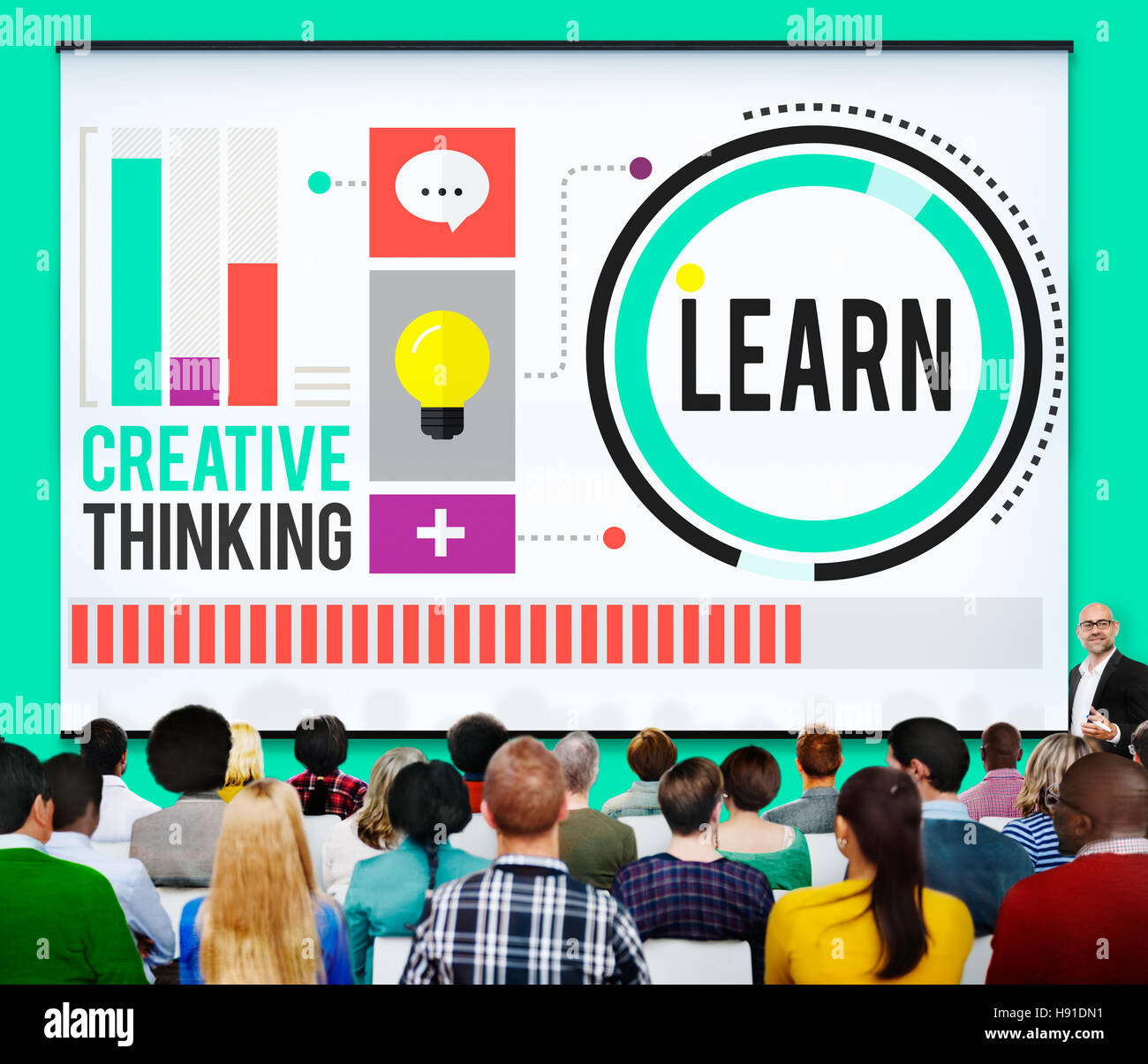 Learn Education Knowledge Ideas Creative Concept Stock Photo