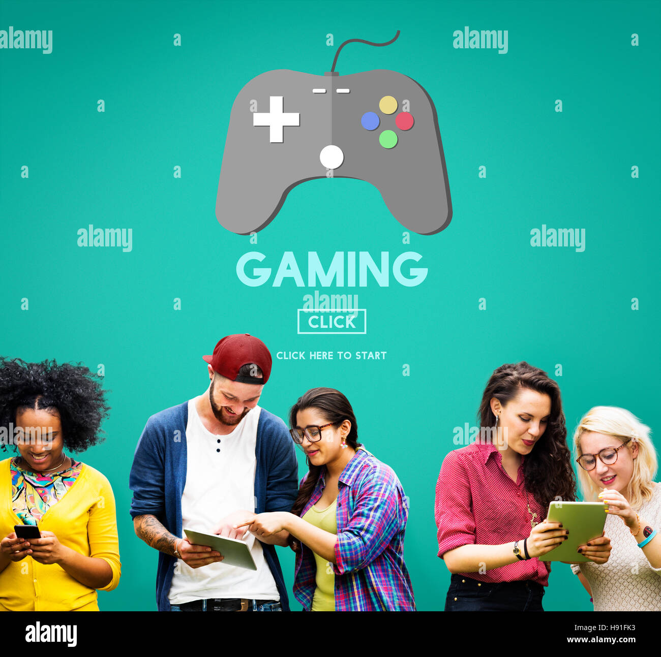 Gaming Playing Problems Joystick Device Concept Stock Photo - Alamy