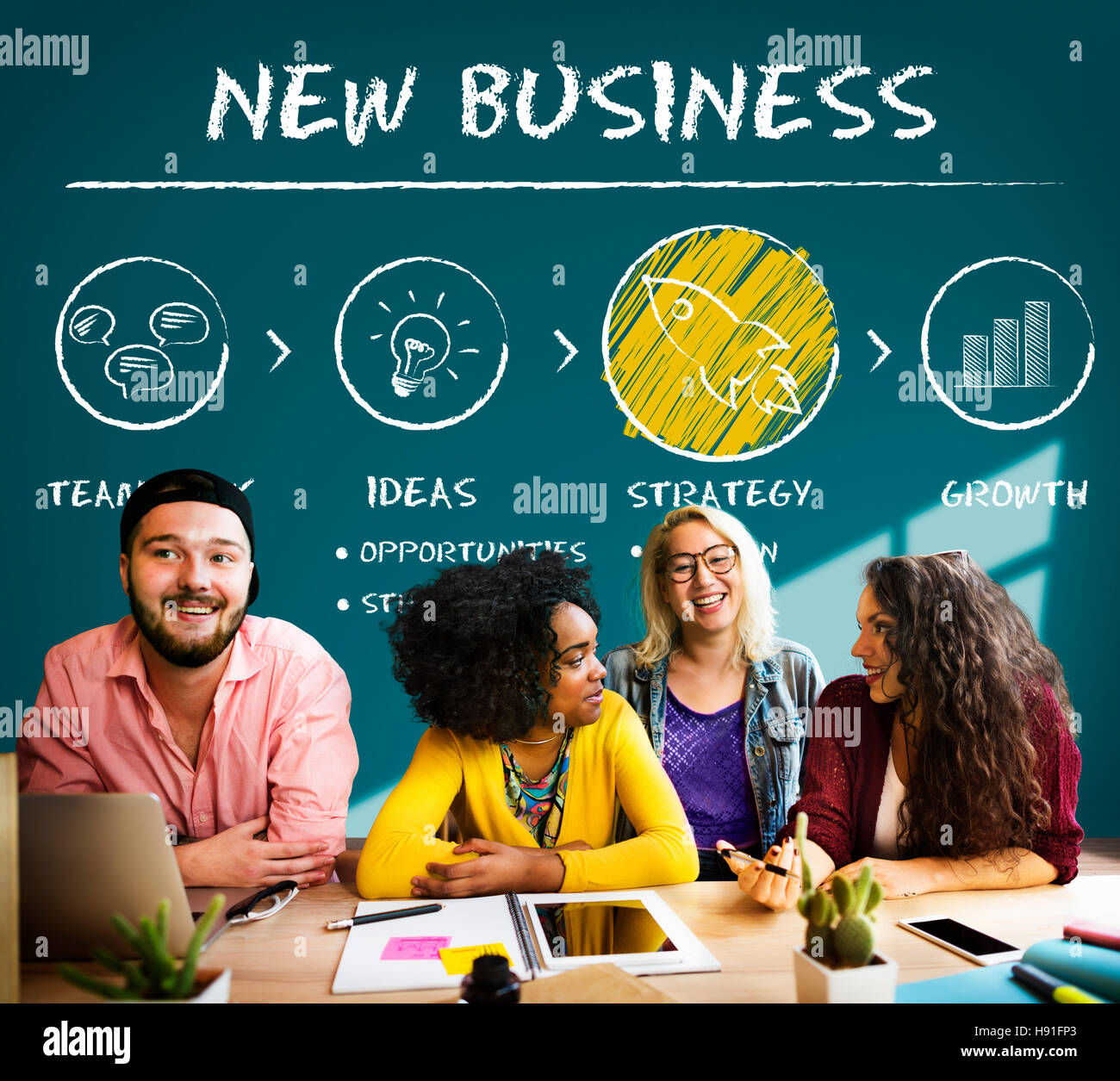 New Business Begin Launch Growth Success Concept Stock Photo - Alamy