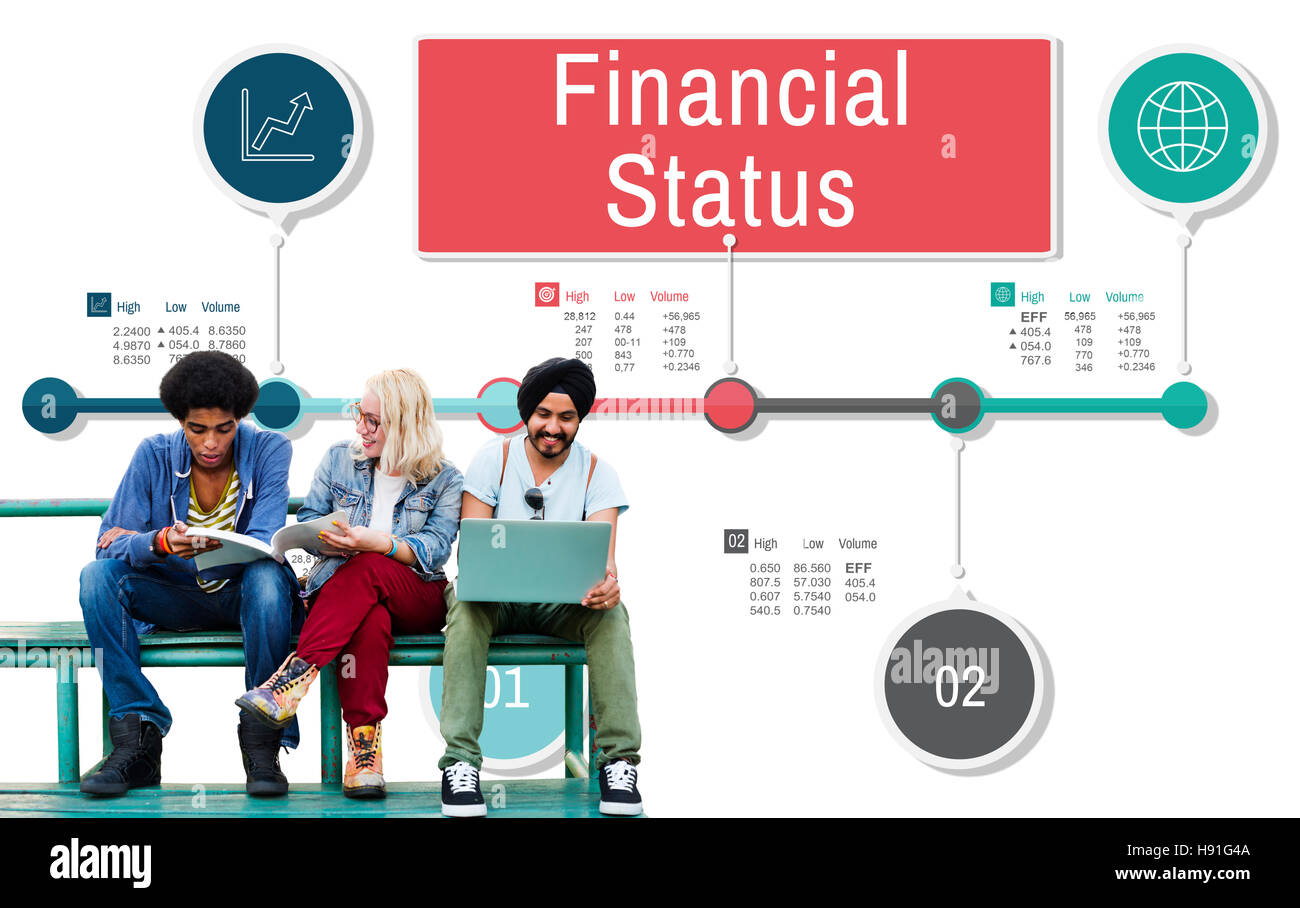 Financial Status Report Diagram Concept Stock Photo Alamy