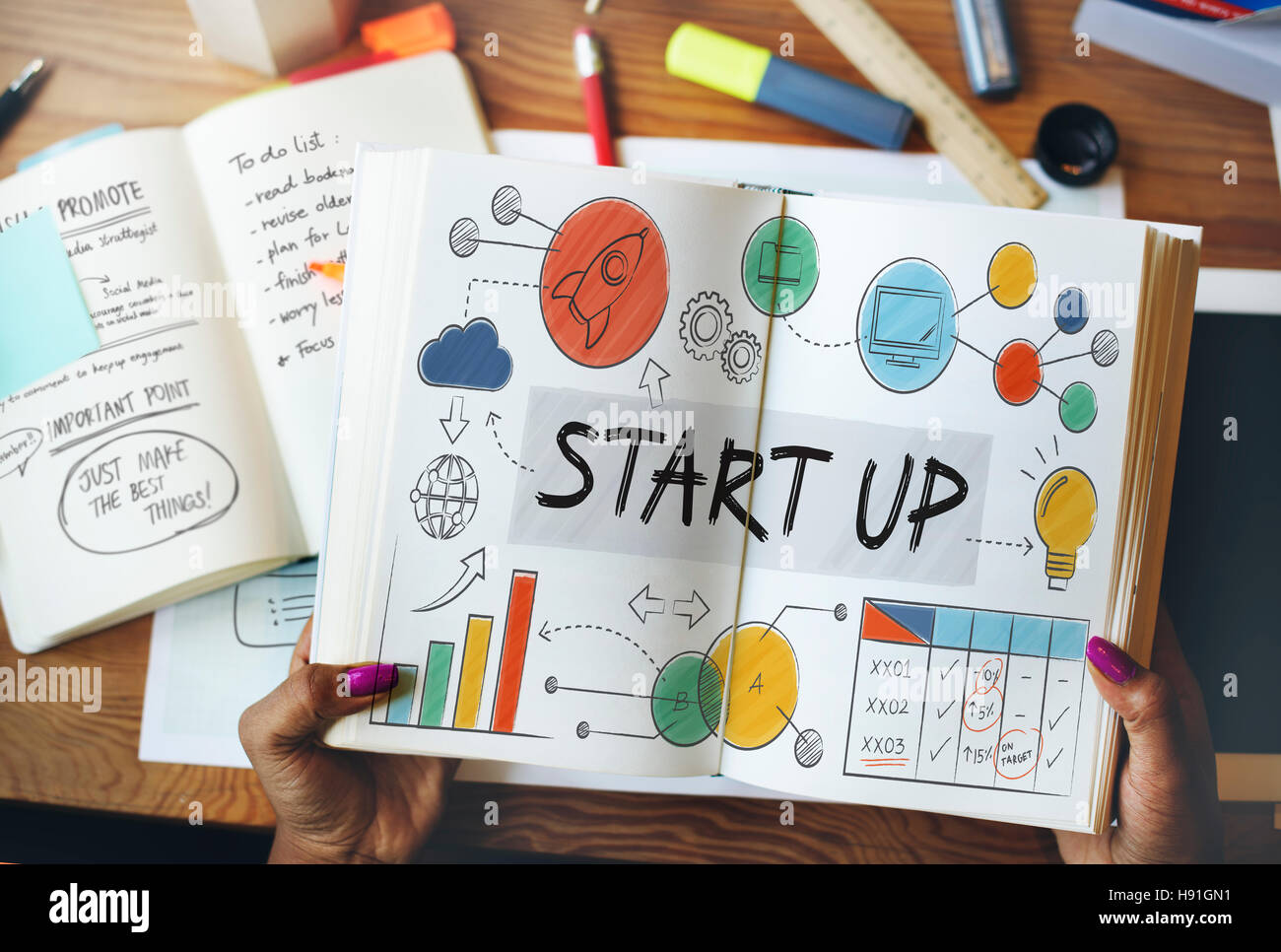 Business start up book hi-res stock photography and images - Alamy