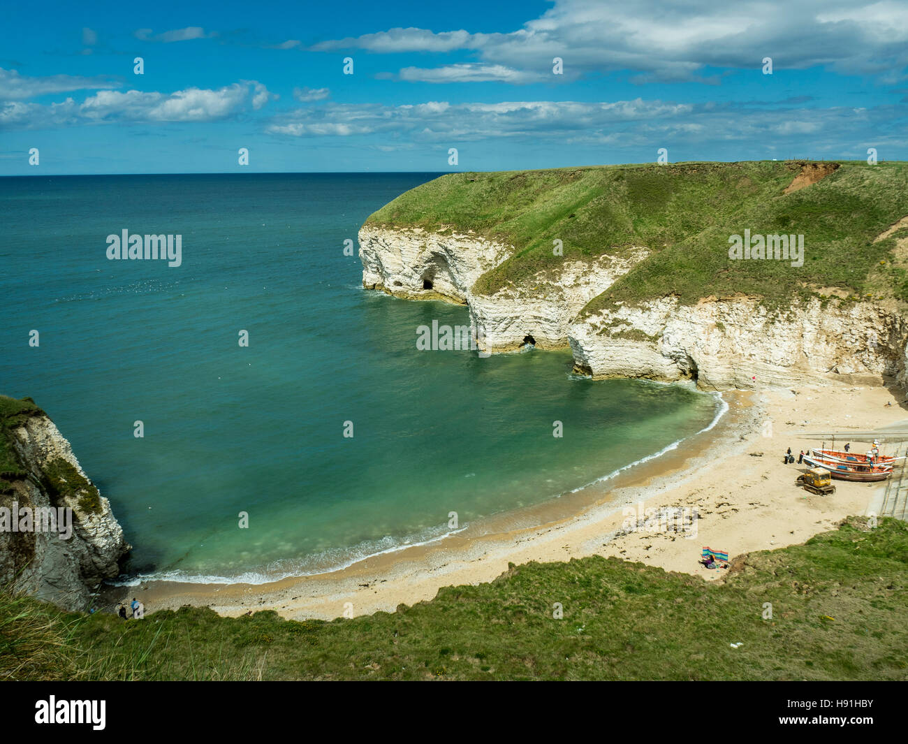 North Landing, Flamborough Head, East Yorkshire Stock Photo Alamy