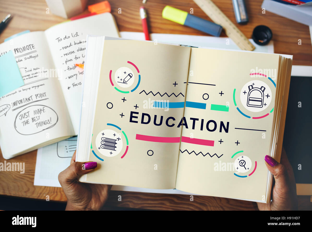 Education Learning Students Development People Graphic Concept Stock ...