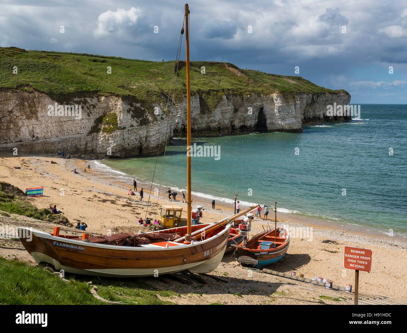 North Landing, Flamborough Head, East Yorkshire Stock Photo Alamy
