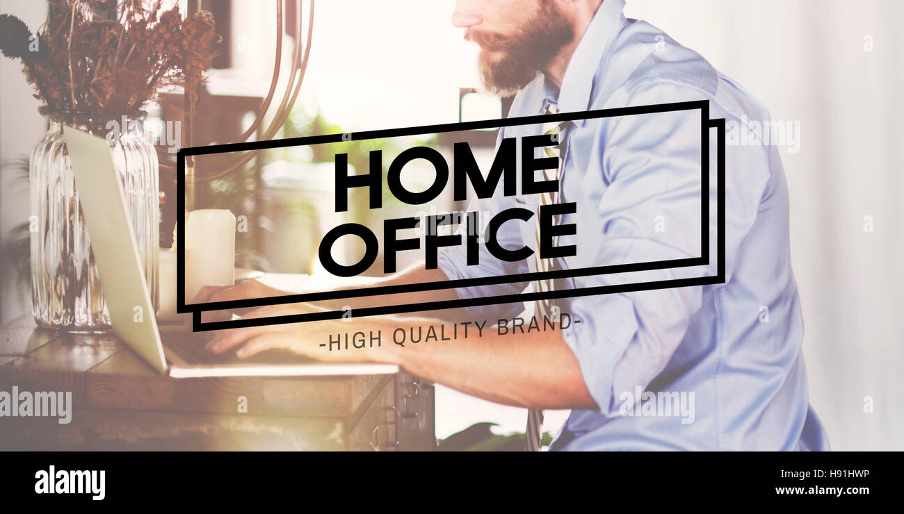 Home Office Business Wokrplace Residence Living Concept Stock Photo