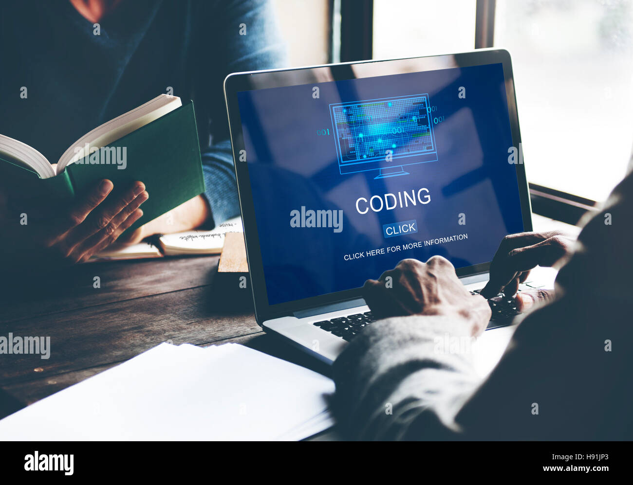 Computer Coding Code Advanced Technology Concept Stock Photo - Alamy