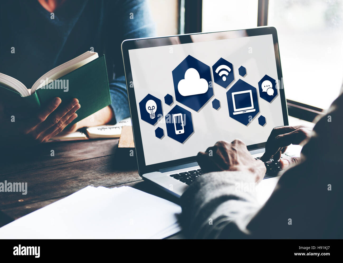 Internet Connection Technology Computer Social Concept Stock Photo - Alamy