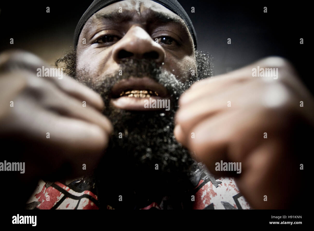 Kevin Ferguson AKA Kimbo Slice at the Mandalay Bay Hotel and Casino on July 10, 2009 in Las Vegas, Nevada. Photo by Francis Specker Stock Photo