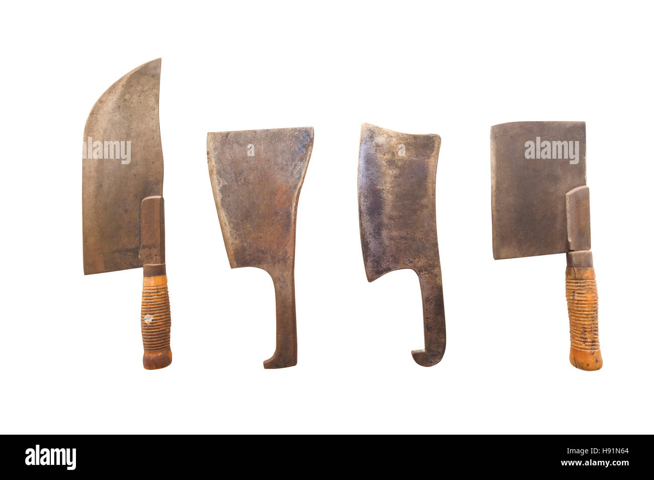 set of vintage kitchen knife Stock Photo Alamy