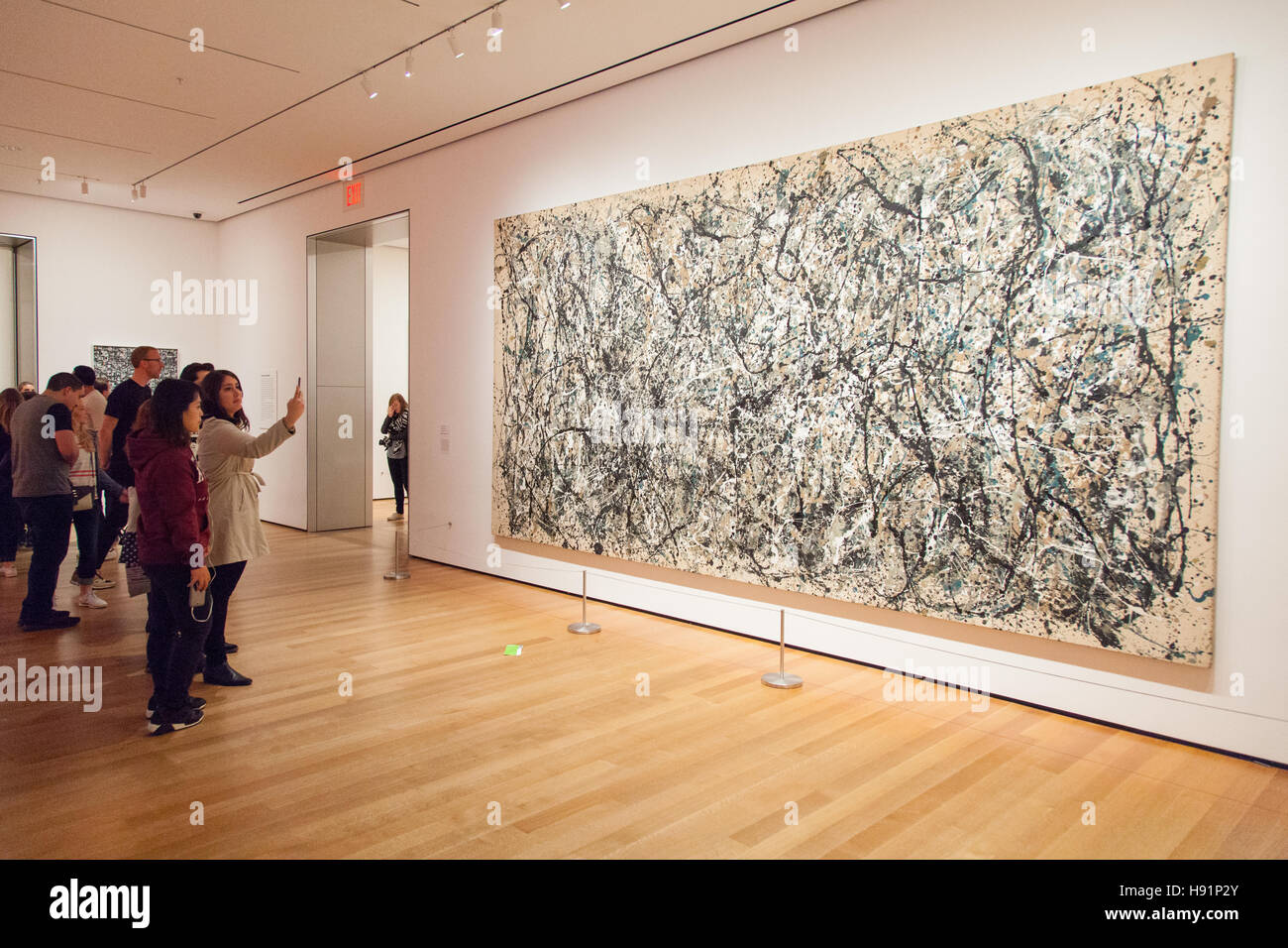 Jackson Pollock- One: Number 31 (1950) . MoMA The Museum of Modern Art, New York city, United States of America. Stock Photo