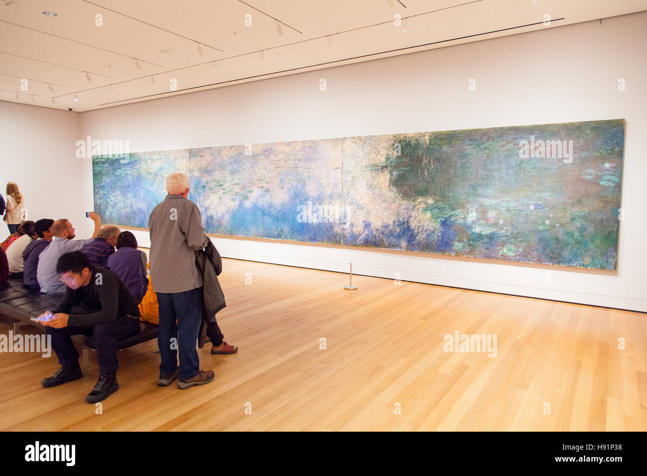 indre mumlende design Claude Monet Water lilies (1914-26) MoMA The Museum of Modern Art, New York  city, United States of America Stock Photo - Alamy